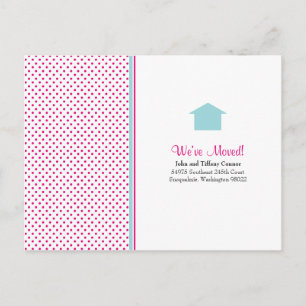 Polka Dot Nieuwe Home Briefkaarten