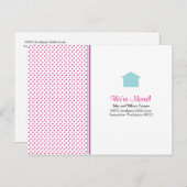 Polka Dot Nieuwe Home Briefkaarten (Voorkant / Achterkant)