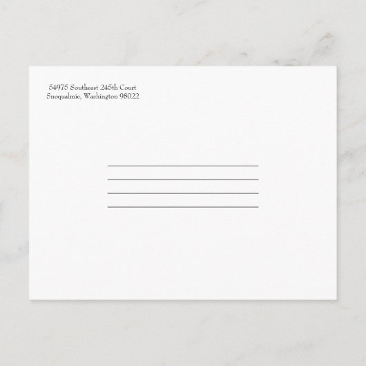 Polka Dot Nieuwe Home Briefkaarten (Achterkant)