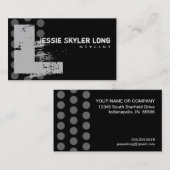 Polka dot noodlijdend - Monogram L Visitekaartje (Voorkant / Achterkant)