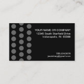 Polka dot noodlijdend - Monogram L Visitekaartje (Achterkant)