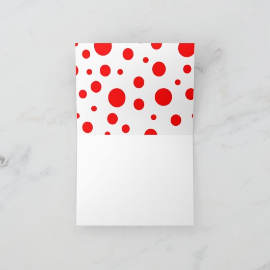 Polka Dot Notecard Kaart (Binnen)