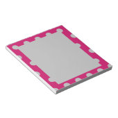 Polka Dot Notitieblok (Hot Pink & Grey) (Schuin)