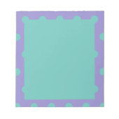 Polka Dot Notitieblok (Lavendel & Aqua) (Voorkant)
