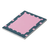 Polka Dot Notitieblok (Midnight Blue & Soft Pink) (Linkerzijde)