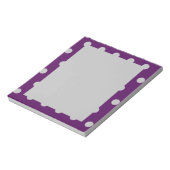 Polka Dot Notitieblok (Plum & Silver) (Linkerzijde)