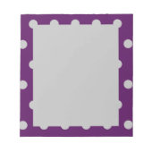 Polka Dot Notitieblok (Plum & Silver) (Voorkant)