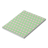 Polka Dot Notitieblok (Sage Green & Pastel Pink) (Linkerzijde)