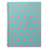 Polka Dot Notitieboek (Aqua & Roze) (Voorkant)