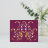 Polka Dot Octopus Briefkaart (Staand voorkant)