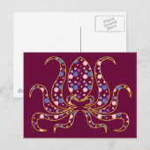 Polka Dot Octopus Briefkaart (Voorkant / Achterkant)
