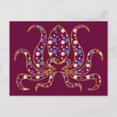 Polka Dot Octopus Briefkaart (Voorkant)