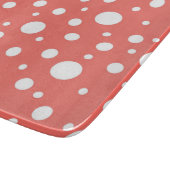 Polka Dot on Living Coral Cutting Board Snijplank (Hoek)