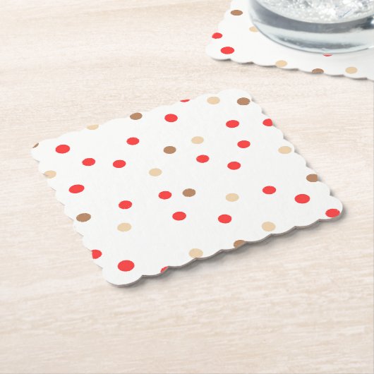 Polka Dot Onderzetters (Gebogen)