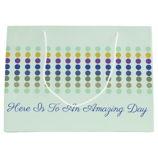 Polka Dot Ontworpen Groot Cadeauzakje (Voorkant)