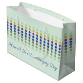 Polka Dot Ontworpen Groot Cadeauzakje (Achterkant Gekanteld)