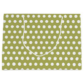 Polka Dot op Groen Groot Cadeauzakje (Voorkant)