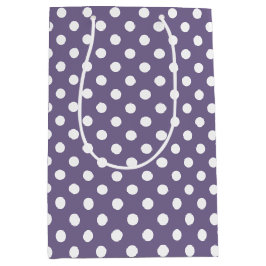 Polka Dot op Paarse Medium Cadeauzakje