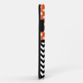 Polka Dot Oranje & Chevron iPhone 5 Hoesje (Achterkant/rechts)