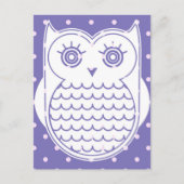 Polka Dot Owl Briefkaart (Voorkant)