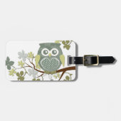 Polka Dot Owl in Tree Bagagelabel (Voorkant horizontaal)