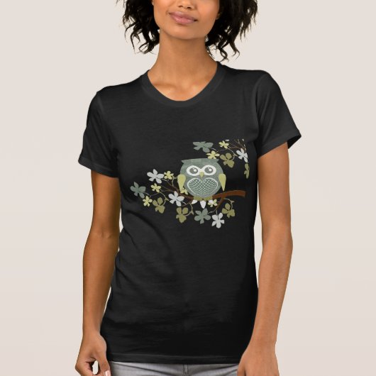Polka Dot Owl in Tree T-shirt (Voorkant)