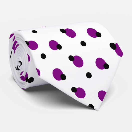 Polka Dot P&B Stropdas (Opgerold)