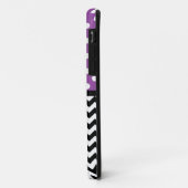Polka Dot Paars & Chevron iPhone 5 Hoesje (Achterkant/links)