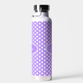 Polka dot paars en wit waterfles (Rechts)