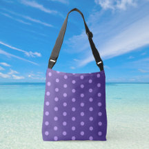 Polka Dot Paars Patterned Crossbody Bag