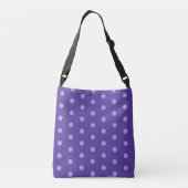 Polka Dot Paars Patterned Crossbody Bag Tas (Achterkant)