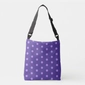 Polka Dot Paars Patterned Crossbody Bag Tas (Voorkant)