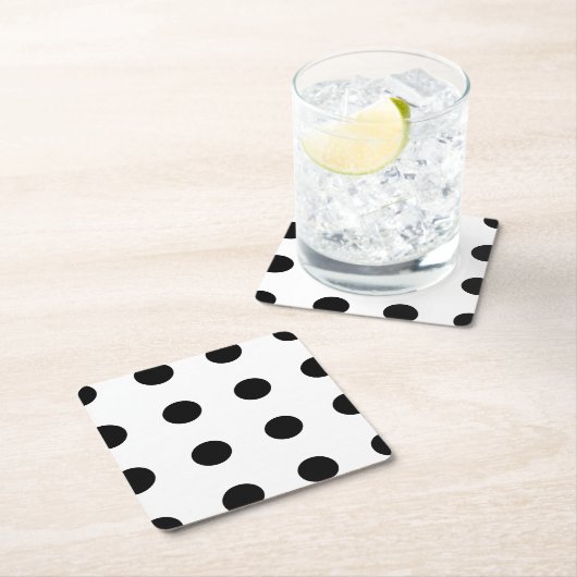 Polka Dot Papier Onderzetters (Insitu)