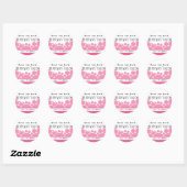 Polka Dot Parade | roze Ronde Sticker (Vel)