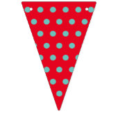 Polka Dot Party Banner (Rood & Aqua) (Derde vlag)