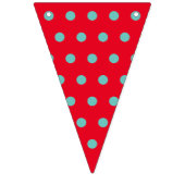 Polka Dot Party Banner (Rood & Aqua) (Eerste vlag)