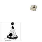 Polka Dot Party - Birthday - nieuwjaarsfeest Rubberstempel (Gestempeld)