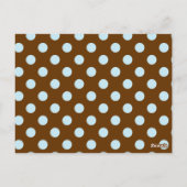 Polka Dot Party Flag Bunting Banner Post Card Briefkaart (Achterkant)
