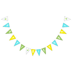 Polka Dot Party Pet Happy Birthday Celebration Vlaggetjes