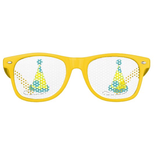 Polka Dot Party Pet nieuwjaarsavond Shades Retro Zonnebril (Voorkant)