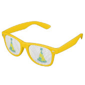 Polka Dot Party Pet nieuwjaarsavond Shades Retro Zonnebril (Gekanteld)