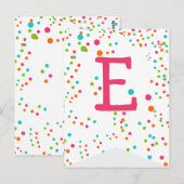 Polka Dot Party Vlag Bunting Banner Post Kaart (Voorkant / Achterkant)