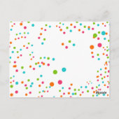 Polka Dot Party Vlag Bunting Banner Post Kaart (Achterkant)