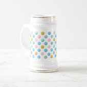 Polka dot pastel mok 650 ml (Voorkant links)