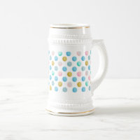 Polka dot pastel mok 650 ml