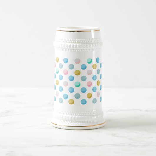 Polka dot pastel mok 650 ml (Center)
