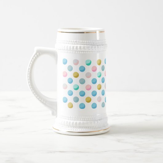 Polka dot pastel mok 650 ml (Links)