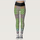 Polka Dot Pastel Plaid Leggings (Voorkant)