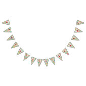 Polka Dot Patroon Bunting met Foto's Vlaggetjes (Alle)