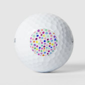 Polka Dot Patroon Kleurrijk Golfballen (Voorkant)